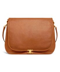 Celine Besace Soft Triomphe In Supple Shiny Lambskin 123632