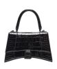 Balenciaga Hourglass XS Top Handle Bag Black