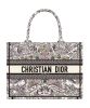Christian Dior Medium Dior Book Tote Gray