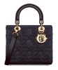 Christian Dior Medium Lady Dior Bag Dark Blue