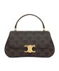 Celine Teen Celine Lola In Triomphe Canvas And Calfskin Coffee
