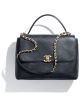 Chanel Maxi Flap Bag With Top Handle AS5543 Black