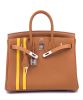 Hermes Birkin 25 Officier Togo Handbag Coffee