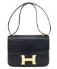 Hermes Constance Mini Lizard Skin Black