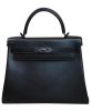 Hermes Kelly Bag 28 Swift Leather Black