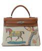 Hermes Covers and Daywear Returns Kelly 32cm of Fauve Barenia Leather Coffee