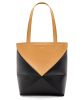 Loewe Puzzle Fold Tote In Shiny Calfskin 