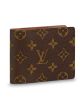 Louis Vuitton Wallet with Coin Pocket M60895 Brown