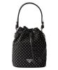 Prada Re-Nylon Mini-bag With Studs 1BE067 Black