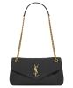 Saint Laurent Calypso Small In Plunged Lambskin Black