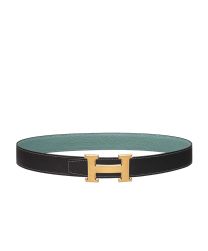 Hermes H Belt Buckle & Reversible Leather Strap 32mm 