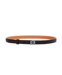 Loewe Anagram Belt In Pebble Grain Calfskin Black