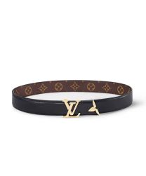 Louis Vuitton Pretty Lv 30mm Reversible Belt Black