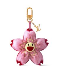 Louis Vuitton LV x TM Cherry Blossom Bag Charm Pink