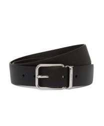 Prada Leather Reversible Belt Black