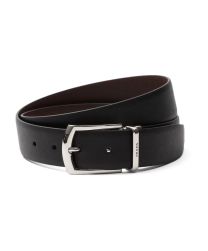 Prada Reversible Saffiano Leather Belt Black
