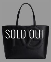Dolce & Gabbana Logo medium cowhide leather tote bag Black