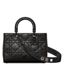 Christian Dior Medium Lady D-Sire My ABCDior Bag Black