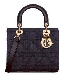 Christian Dior Medium Lady Dior Bag Dark Blue