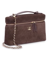 Chanel Large Vanity With Chain AP5347 Dark Coffee