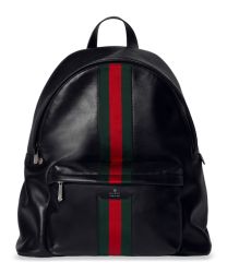 Gucci Web Trademark Large Backpack 866981 Black