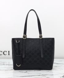 Gucci GG Emblem medium tote bag Black