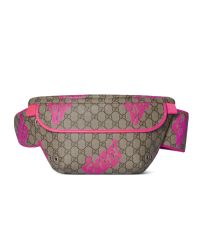 Gucci Sac ceinture avec imprime grand format Pink