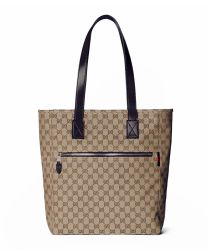 Gucci GG Canvas Medium Tote Bag Coffee