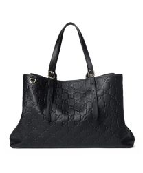 Gucci GG Emblem Large Tote Bag 815213 Black