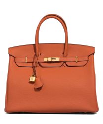 Hermes Birkin 35 Togo Leather Bag 