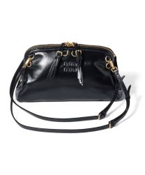 Miu Miu Leather Clutch 5BF131 Black