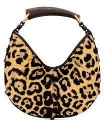 Saint Laurent Mombasa Small In Pony Hair Leather 851432 Coffee