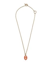 Hermes Mini Maillon Pendant, Small Model Orange