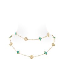 Louis Vuitton Color Blossom BB Multi-Pattern Long Necklace Q94887 Blue