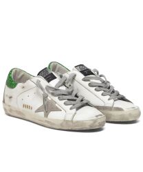 Golden Goose Unisex Superstar sneakers in leather with suede star White