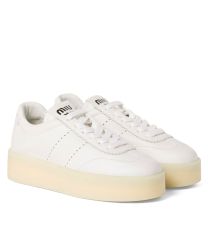 Miumiu Women's Leather Sneakers White