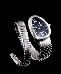 Bvlgari Stainless Steel Automatic Watch Black