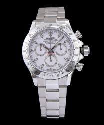 Rolex Stainless Steel White Dial Dayton Watch White