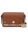 Burberry Leather and Vintage Check Note Crossbody Bag 