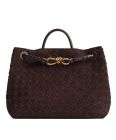 Bottega Veneta Medium Andiamo Dark Coffee