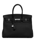 Hermes Birkin 35 Togo Leather Bag Black