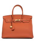 Hermes Birkin 35 Togo Leather Bag 