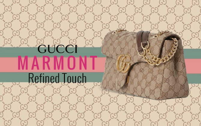 Gucci GG Marmont Small Shoulder Bag 855371 Apricot